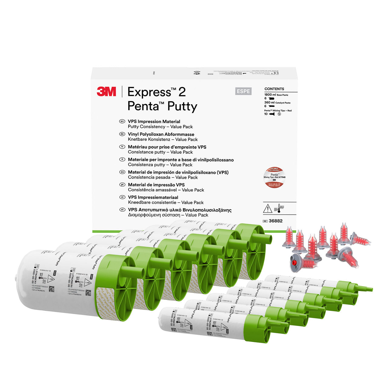 Express2 Penta Putty 6x300ml Base,6x60ml Katalysator Valuepa