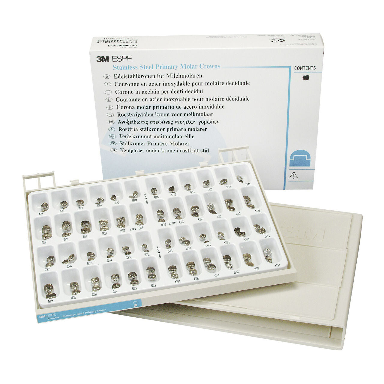 Edelstahl-Kronen Milchmolar Pa 96