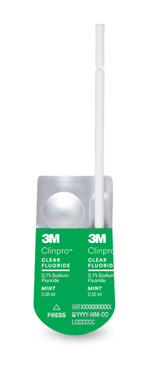 Clinpro Clear Fluoride Treatment Mint Flavor 0,5ml Pa 50